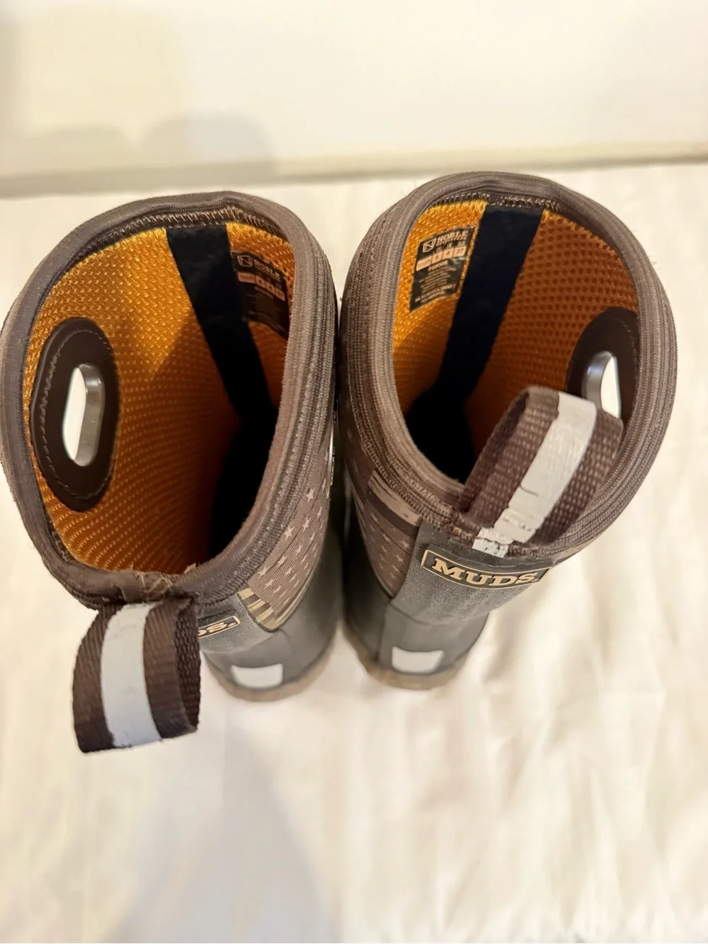 Kids' Brown Flag-Pattern Rain & Snow Boots